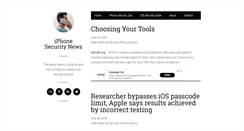 Desktop Screenshot of iphonesecuritynews.com