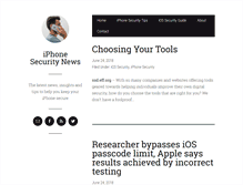Tablet Screenshot of iphonesecuritynews.com
